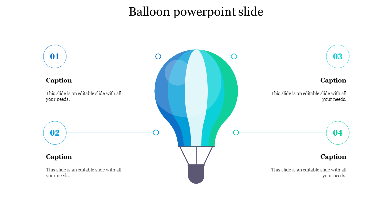 balloon powerpoint slide